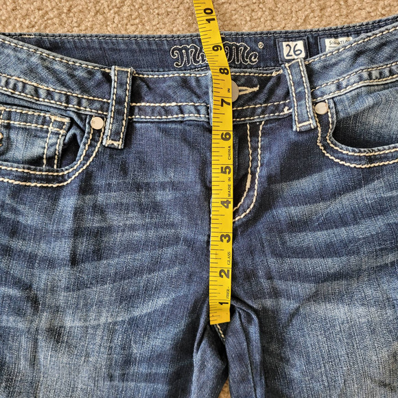 Miss Me Signature‎ Ankle Skinny Born to Be Boho Denim Embroidered Jean. Size 26 - Picture 14 of 15